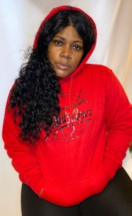 Red SoulieLove Collections hoodie